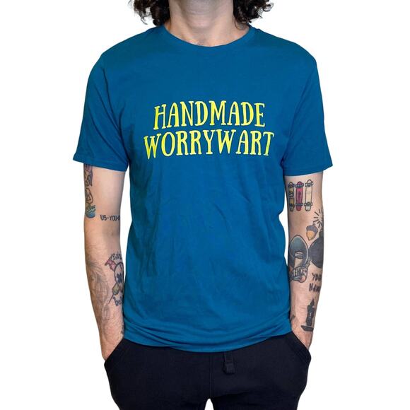 HANDMADE WORRYWART Animal Crossing T Shirt Medium Spreadshirt USA - Picture 1 of 5